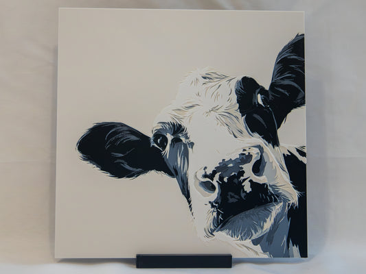 Curious Cow — Layered 3D Art