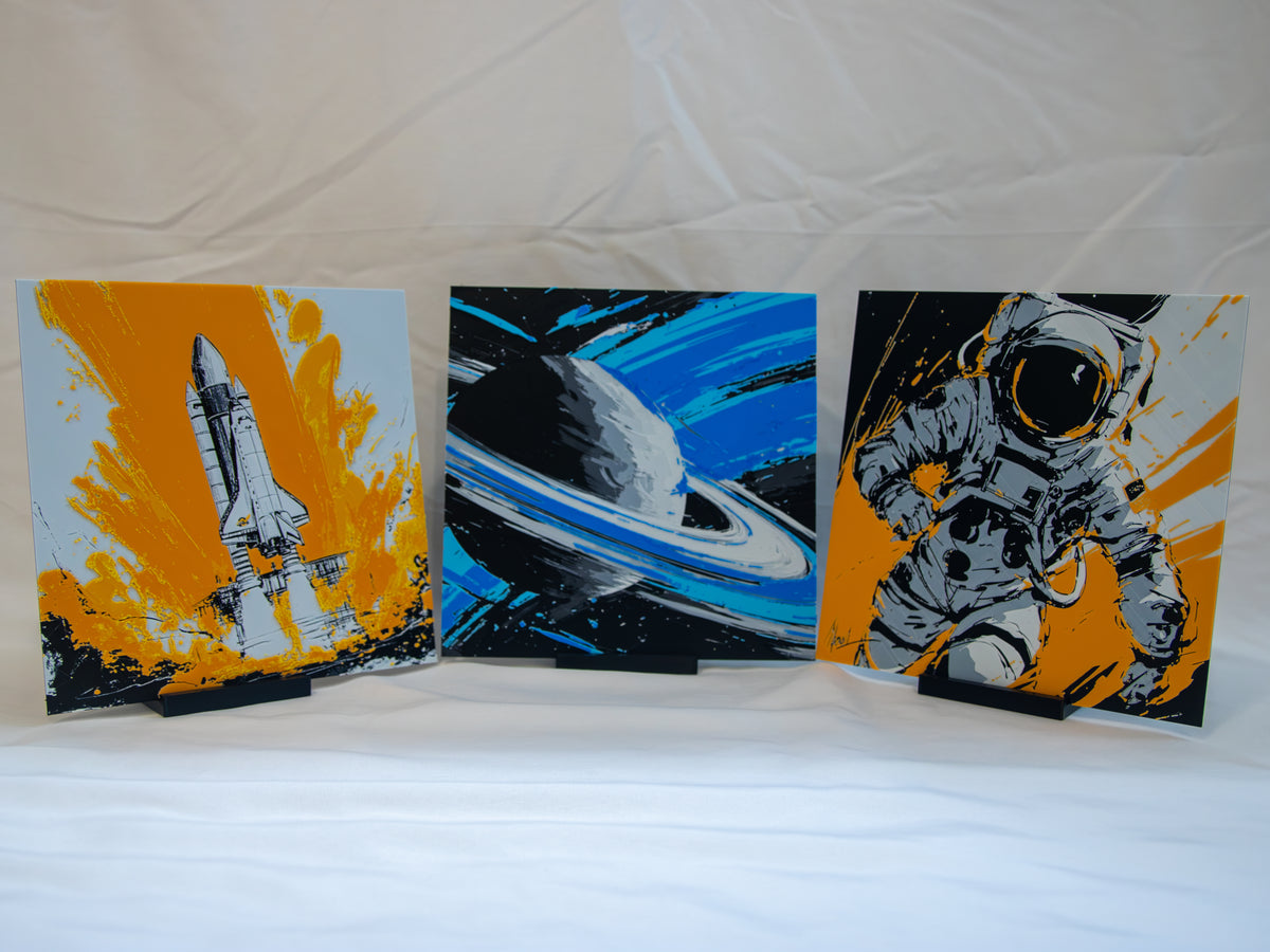 Outer Space Collection — 3-Piece Layered Art Set