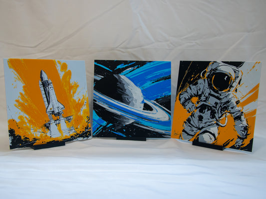 Outer Space Collection — 3-Piece Layered Art Set