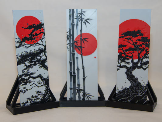 Japanese Landscape Bookmark Set — 3-Piece Collection